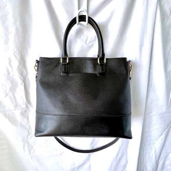 Anne Klein Tote, Shoulder or Crossbody Style Bag, Black, Large, VGC! - Picture 2 of 15